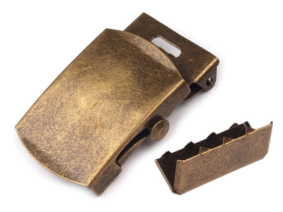 Attēls ar Metāla sprādze jostai ar nobeiguma galu – 30 mm|dažādu toņu – pieejams Šarlotes audumi