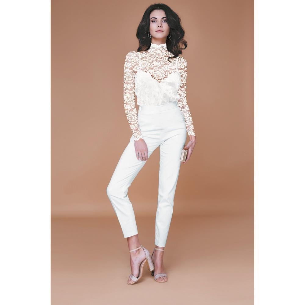 Attēls ar Mežģīņu audums - dūmakaini lillā 130 g/m² – pieejams Šarlotes audumi