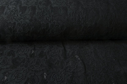 Tissu en dentelle noir 220 g/m²