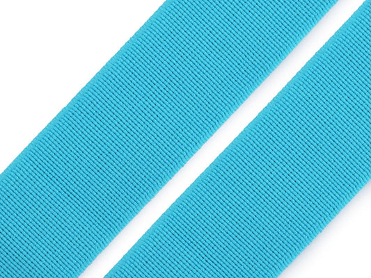 Attēls ar Mīksta gumija 25 mm | Elastīga gumija apģērbu šūšanai - tirkīzzila – pieejams Šarlotes audumi
