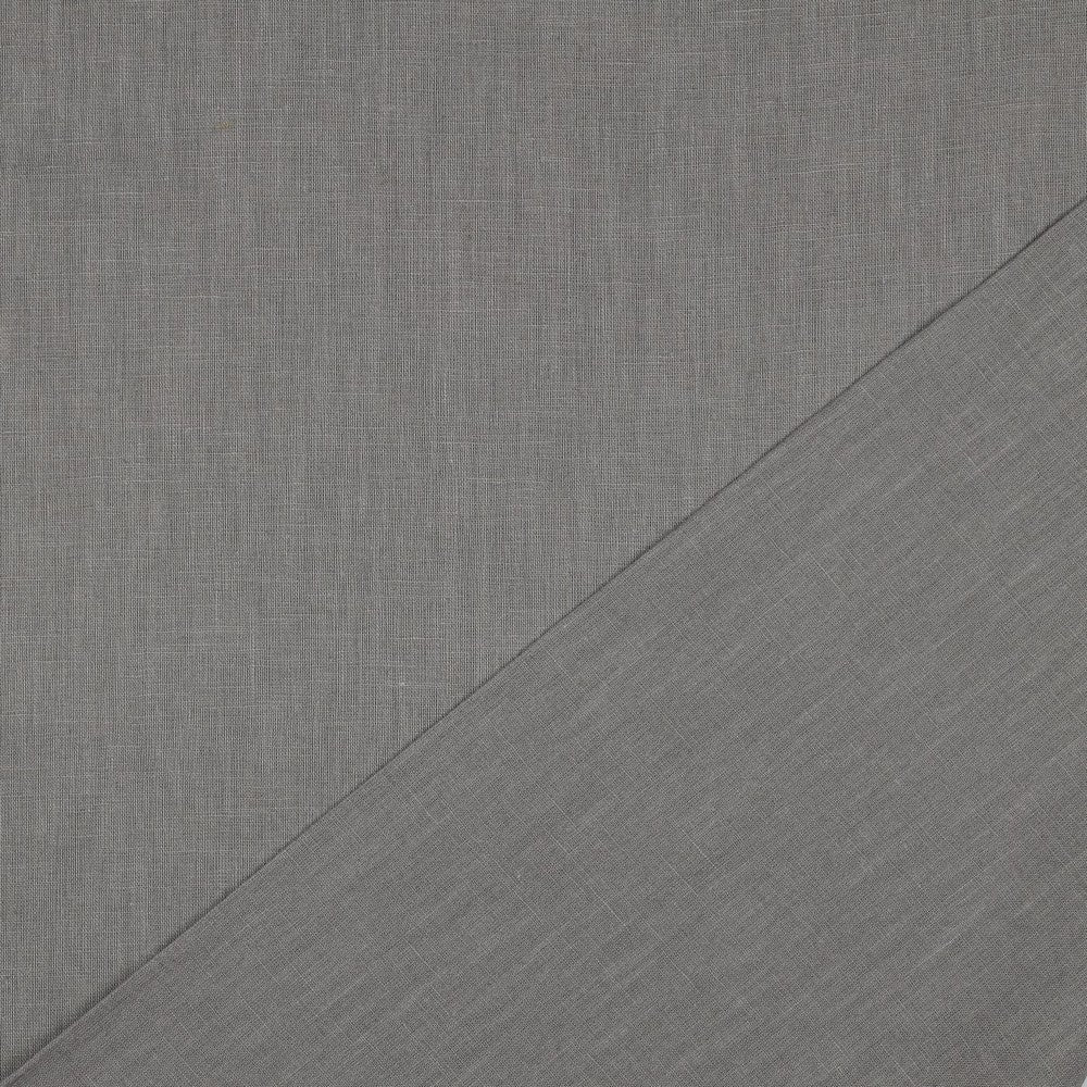 Pilt pehmendatud linane kangas - tumehall 170 g/m² – saadaval Šarlotes audumi