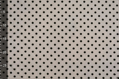 soft tulle with velvet dots - black, available online at Šarlotes audumi