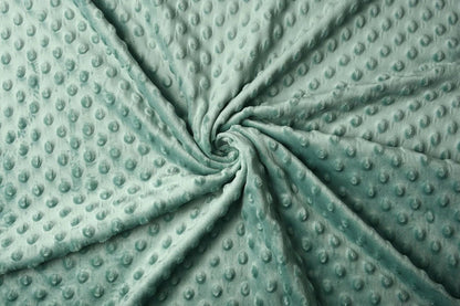 Minky polaire - teinte menthe foncée 260 g/m²