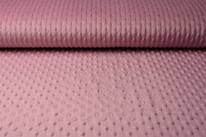 Minky polaire - vieux rose 260 g/m²