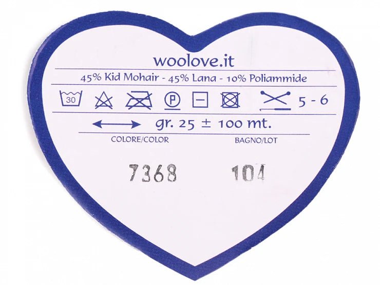 Mohēras dzija - WOOLOVIT.IT 100 m 25 g - balta #1