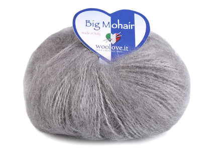 Fil de mohair - WOOLOVIT.IT 100 m 25 g - grise #303