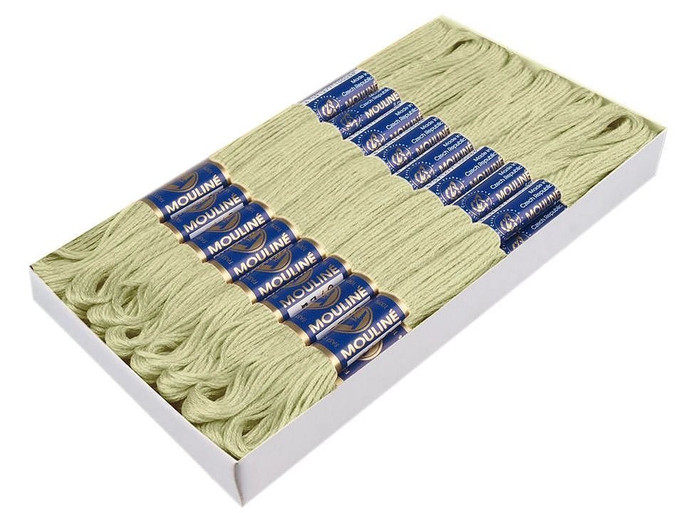 Pilt tootest Muliné tikkimisniit – pastellroheline 8 m #6222 – saadaval veebis Šarlotes audumi