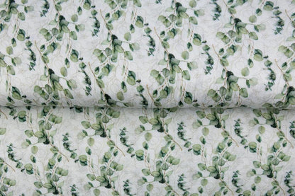 Image de mousseline - eucalyptus 120 g/m² – disponible chez Šarlotes audumi
