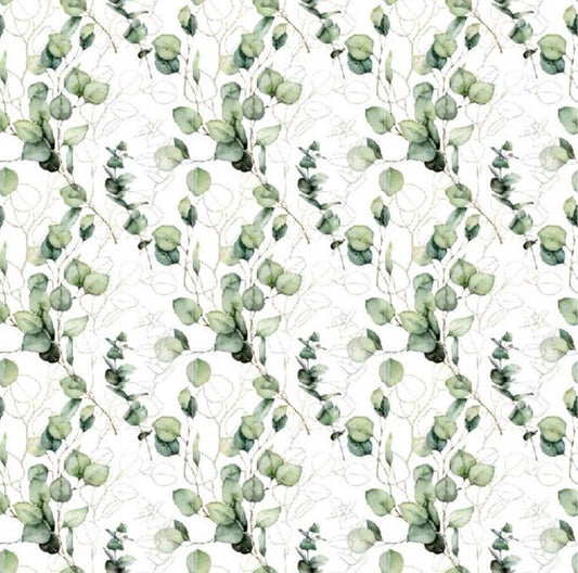 Attēls ar Muslīns - eikalipti 120 g/m² – pieejams Šarlotes audumi