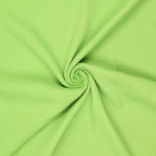 Attēls ar Muslīns - koši zaļš 125 g/m² – pieejams Šarlotes audumi