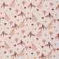 Attēls ar Muslīns - ziedi ar papardi 130 g/m² – pieejams Šarlotes audumi