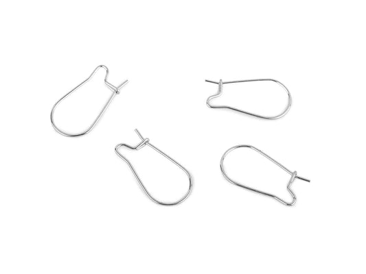 Attēls ar Nerūsējošā tērauda afro āķis auskariem – 20 mm (platīna tonis) – pieejams Šarlotes audumi