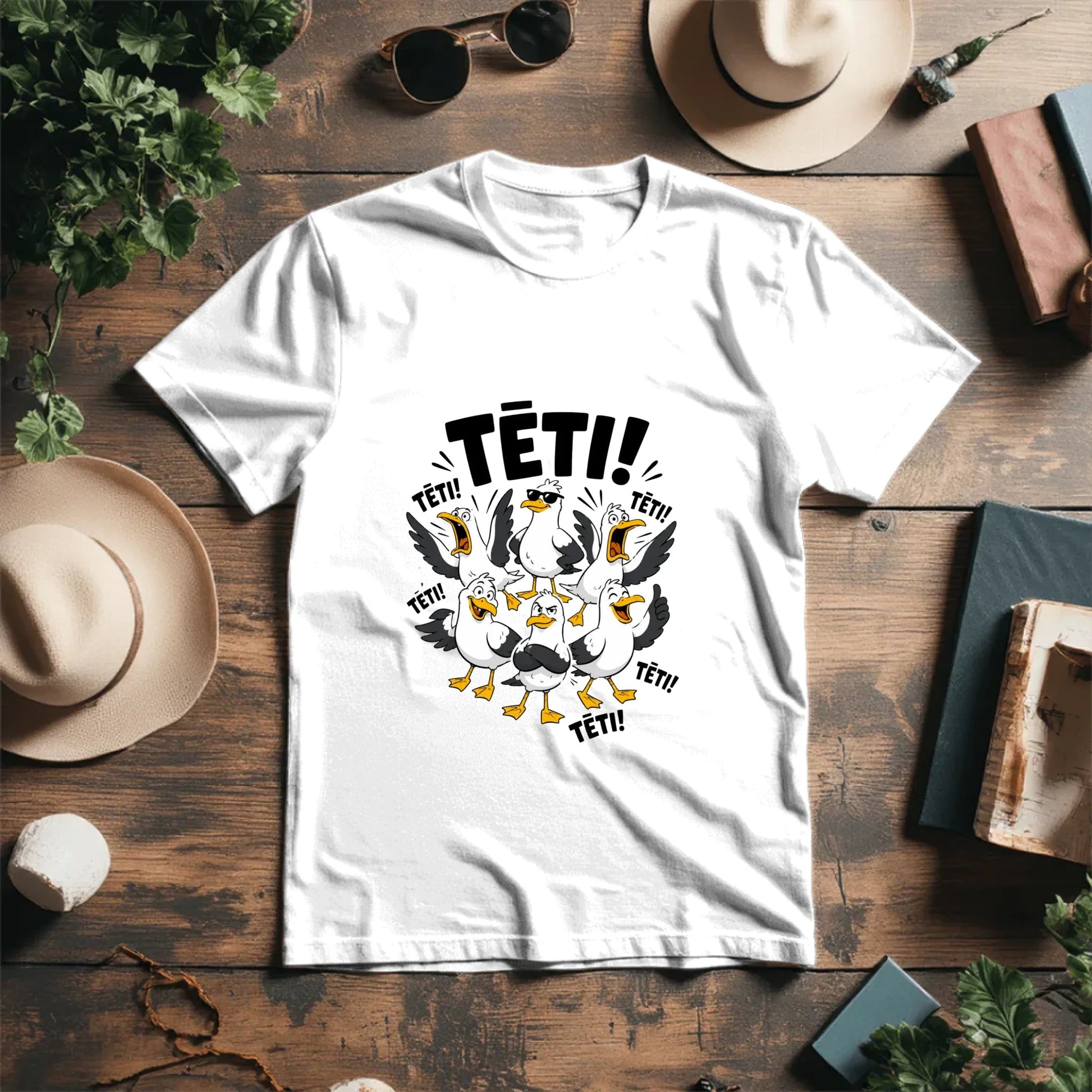 Image of organic cotton T-shirt "DAD" – available online at Šarlotes audumi