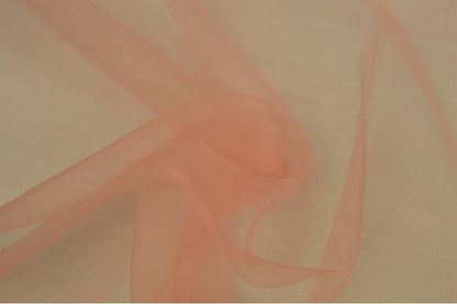 Organza - rose saumon 25 g/m²