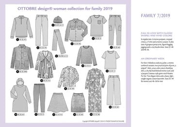 Pilt OTTOBRE Design Family – ingliskeelne õmblusajakiri lõigetega – saadaval veebipoes Šarlote Kangad