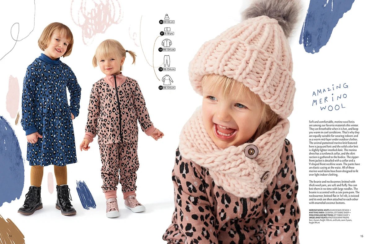 Pilt OTTOBRE design Kids Winter – ingliskeelne lasteriiete õmblusmustrite ajakiri – saadaval veebis Šarlote kangad