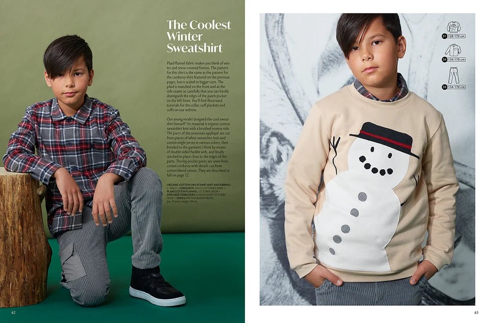 Pilt OTTOBRE design Kids Winter – ingliskeelne lasteriiete õmblusmustrite ajakiri – saadaval veebis Šarlote kangad