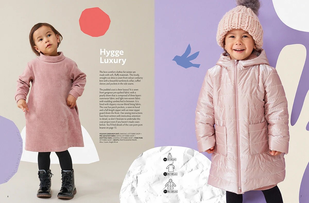 Pilt OTTOBRE design Kids Winter – ingliskeelne lasteriiete õmblusmustrite ajakiri – saadaval veebis Šarlote kangad