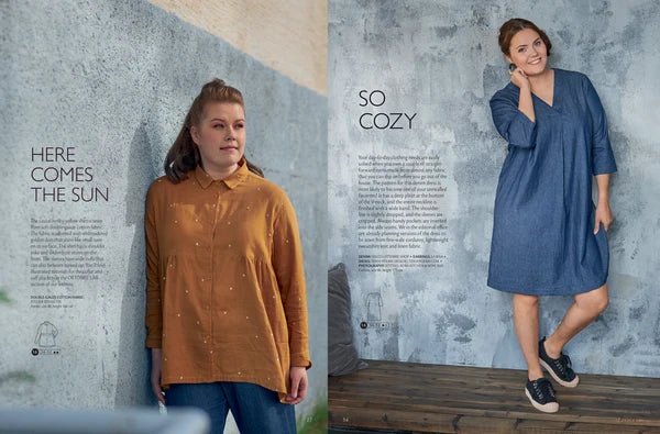 Pilt Ottobre design Woman 5/2020 – ingliskeelne naisterõivaste lõigete ajakiri – saadaval veebis Šarlotes audumi