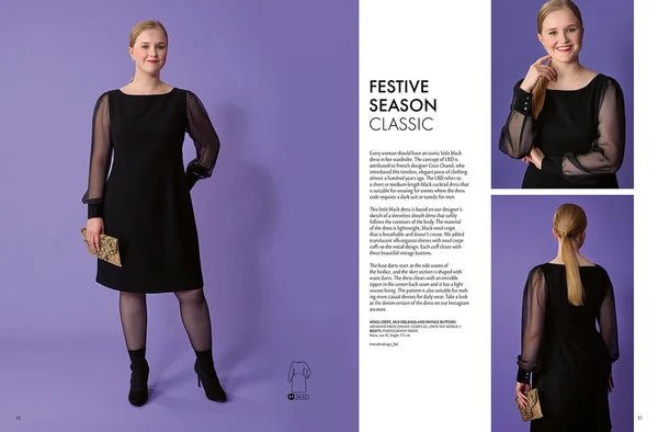 Pilt OTTOBRE design Woman 5/2022 – ingliskeelne naisterõivaste lõigete ajakiri – saadaval veebis Šarlotes audumi