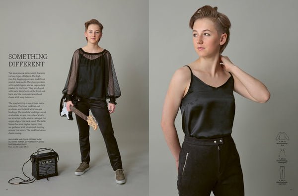 Pilt OTTOBRE design Woman 6/2023-st – ingliskeelne naisterõivaste lõigete ajakiri – saadaval veebis Šarlotes audumi