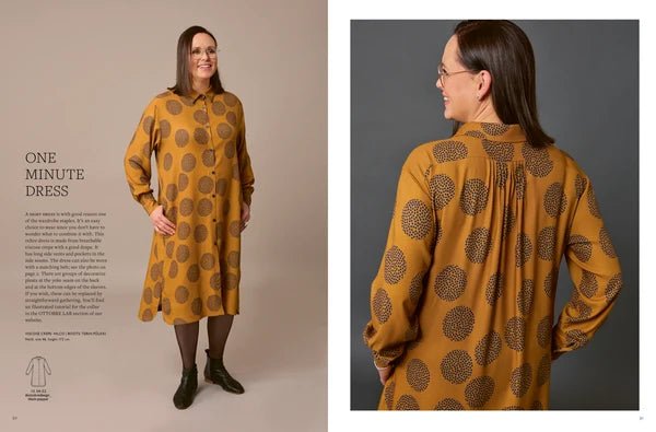Pilt OTTOBRE design Woman 6/2023-st – ingliskeelne naisterõivaste lõigete ajakiri – saadaval veebis Šarlotes audumi