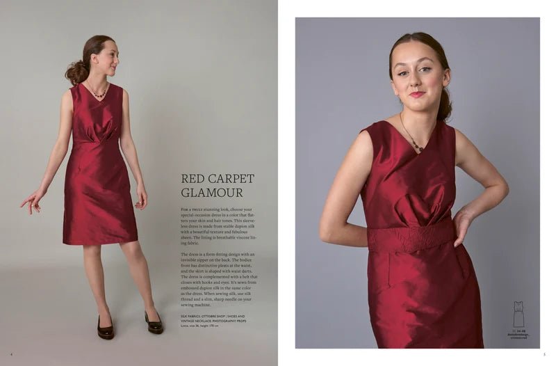 Pilt OTTOBRE design Woman 6/2023-st – ingliskeelne naisterõivaste lõigete ajakiri – saadaval veebis Šarlotes audumi