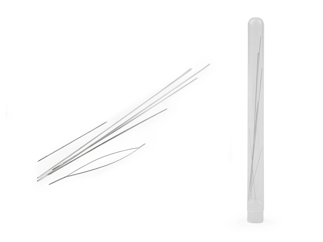 Attēls ar Pērlīšu adatu komplekts ar lielu aci (6 gab.) – pieejams Šarlotes audumi