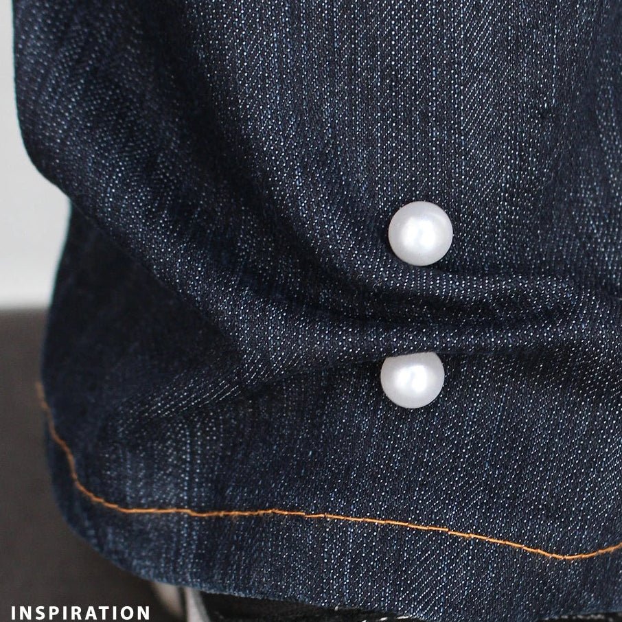 Attēls ar Pērļu dekoratīvā aizdare – pieejams Šarlotes audumi