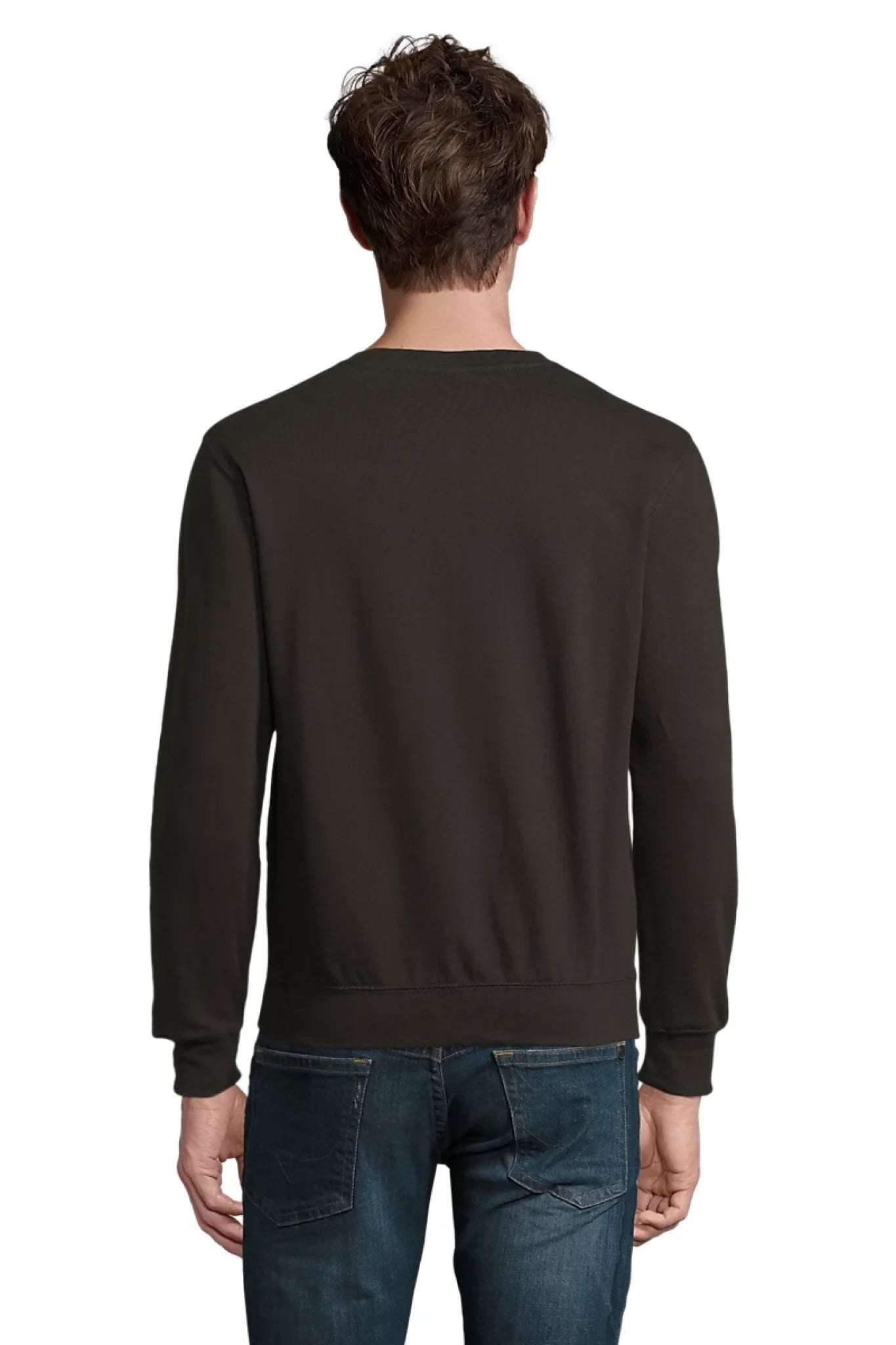 Image of a personalized sweatshirt with your text - black, available online at Šarlotes audumi