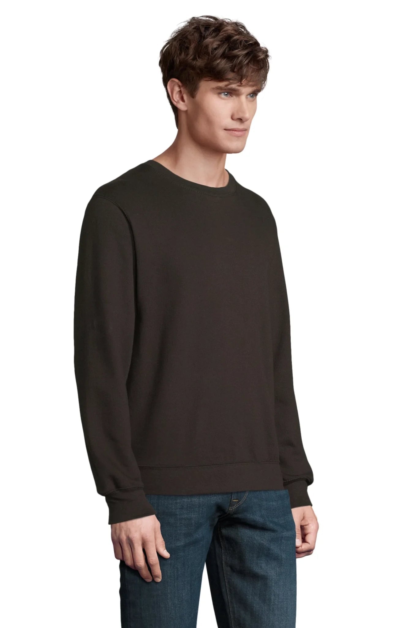 Image of personalized sweater with text - black – available online at Charlotte’s Fabrics