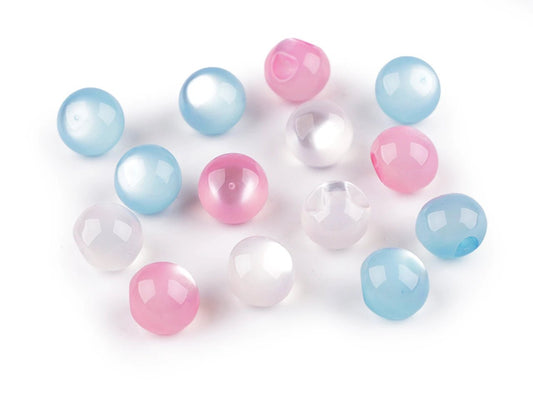 Attēls ar Piešujamas pērļu / “kaķa acs” pogas, 11 mm – pieejams Šarlotes audumi