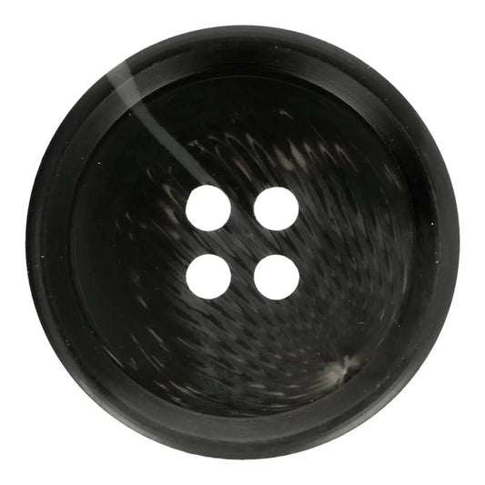 Pilt mustadest plastnööpidest 24 mm – saadaval Šarlotes audumi