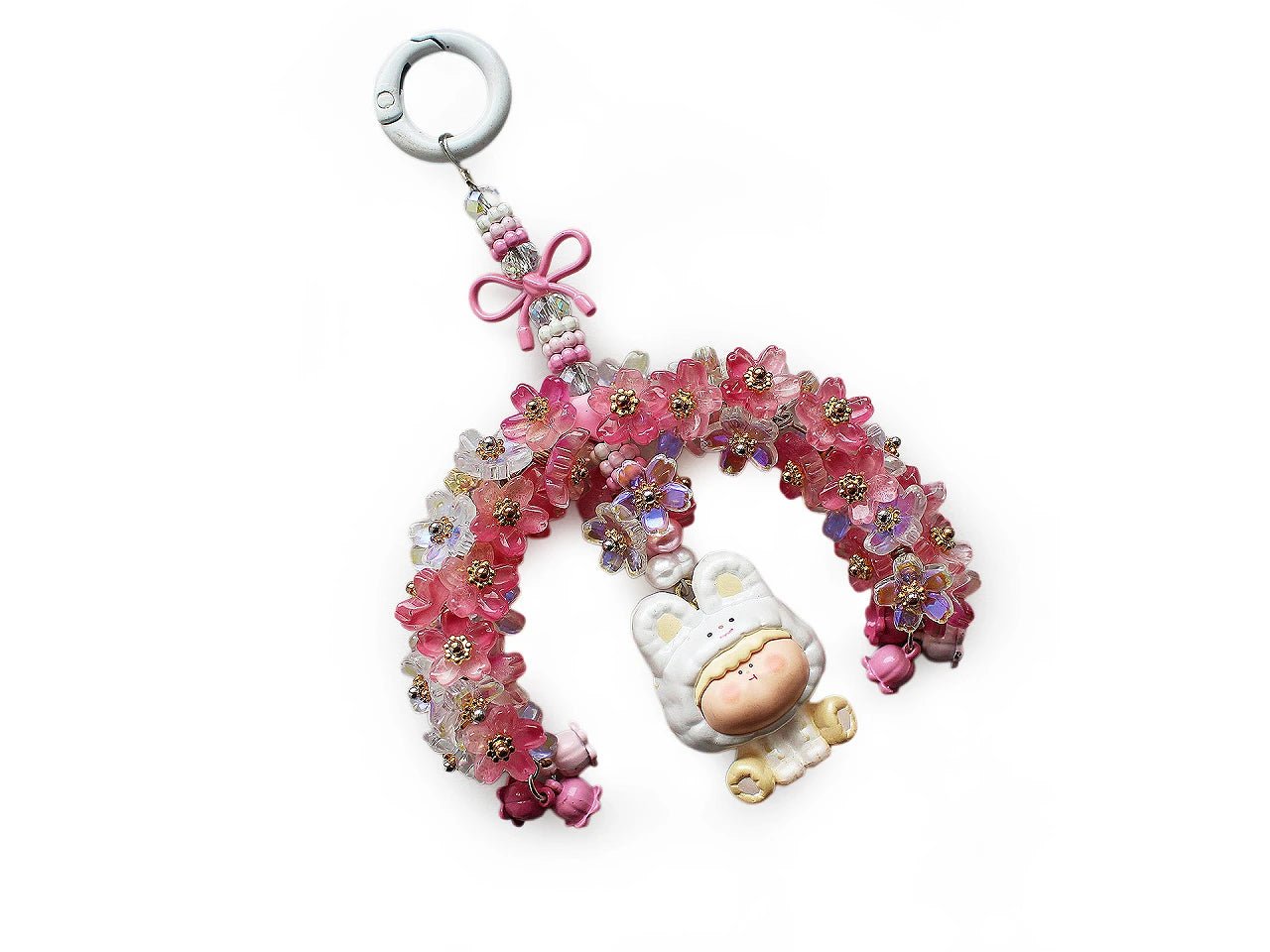 Attēls ar Plastmasas pogas, pērlītes – ziediņi ar metāla vidiņu Ø10 mm| dažadu toņu – pieejams Šarlotes audumi