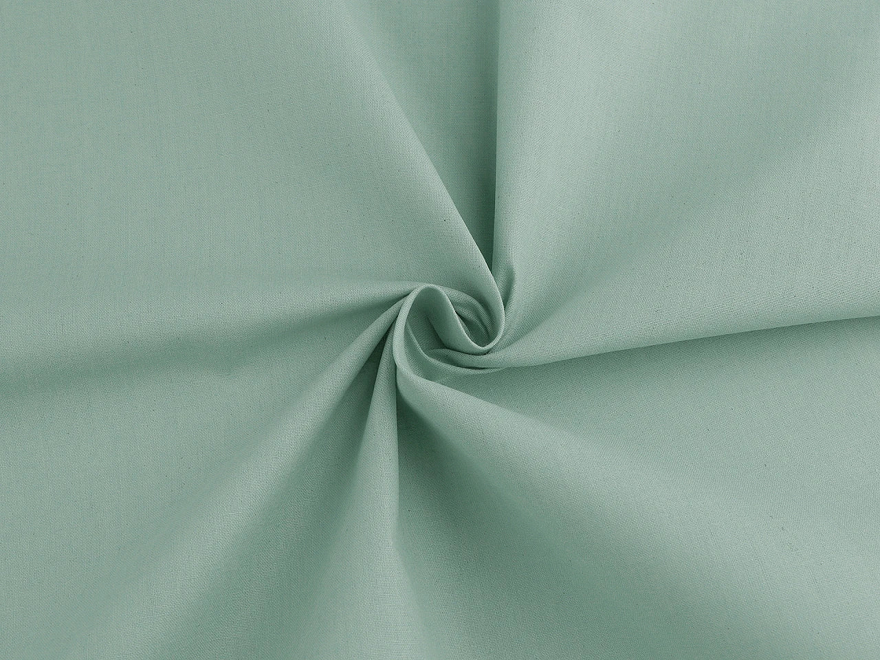 Wide 100% cotton fabric – sage green, 220 cm – available online at Šarlotes audumi