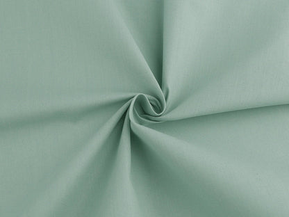 Wide 100% cotton fabric – sage green, 220 cm – available online at Šarlotes audumi