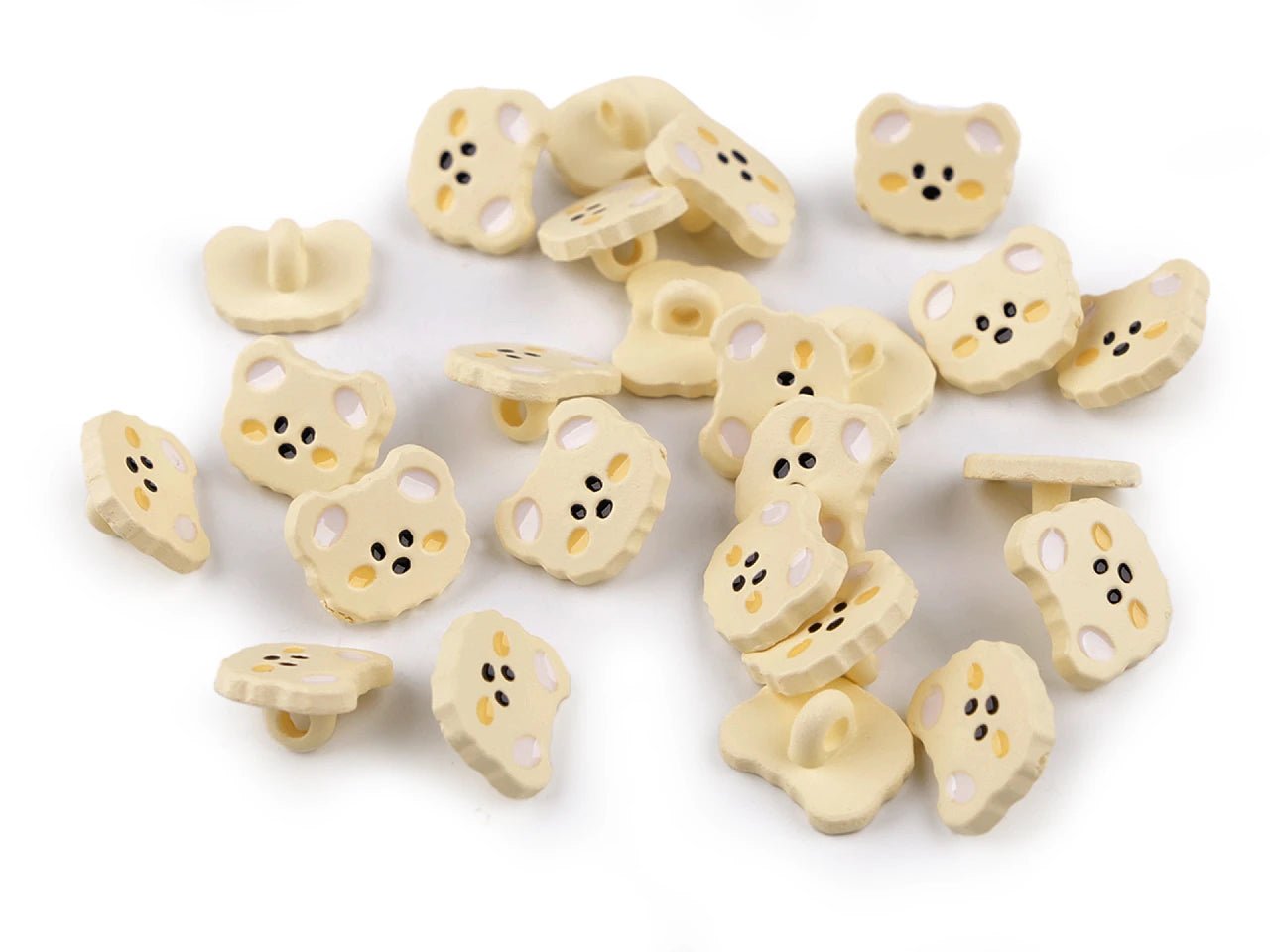 Attēls ar Pogas uz kājiņas 15 mm kaķīši|dažādu toņu – pieejams Šarlotes audumi