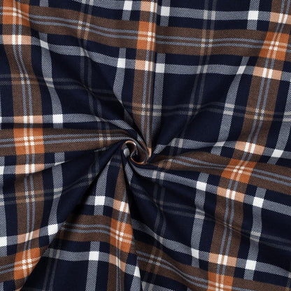 Premium flanell - sinine ja telliskivipunane ruuduline 165 g/m²