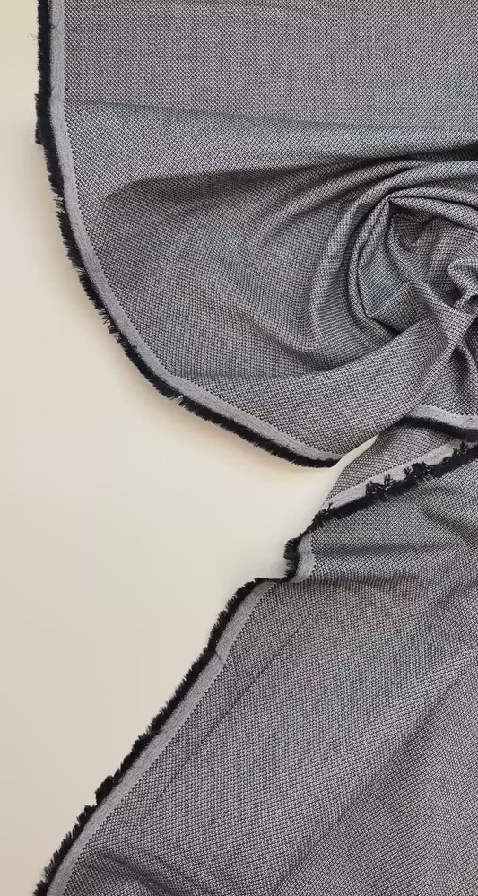 Žakarda kokvilnas audums ar elastānu pelēkā krāsā – Itālija