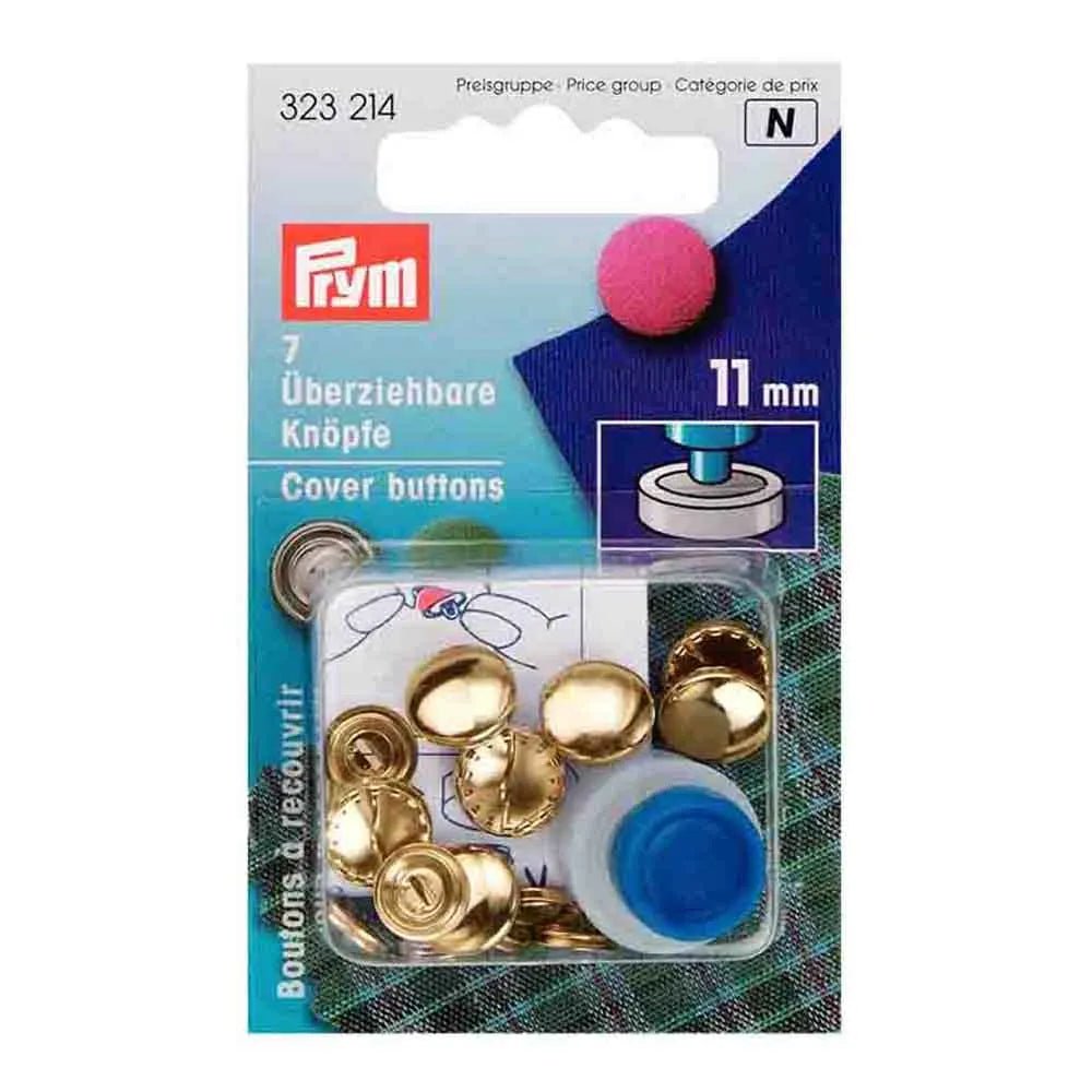 Attēls ar Prym apvelkamās pogas ar veidni 11 mm – pieejams Šarlotes audumi