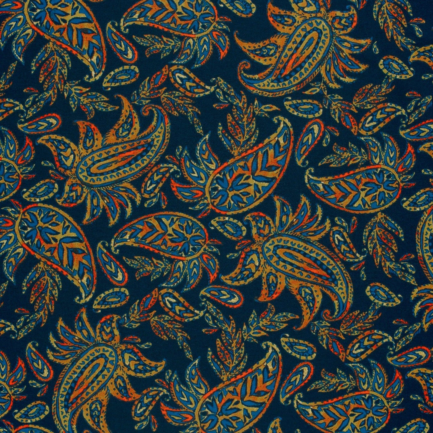 Attēls ar Punto di Roma trikotāžas audums - krāsains raksts 275 g/m² – pieejams Šarlotes audumi