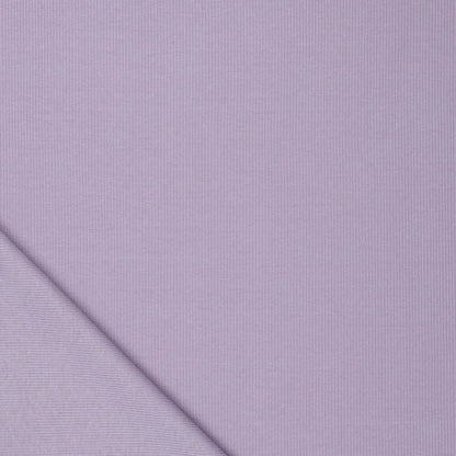 Image de jersey côtelé en coton (RIB JERSEY) - lilas lavande 310 g/m² – disponible chez Šarlotes audumi
