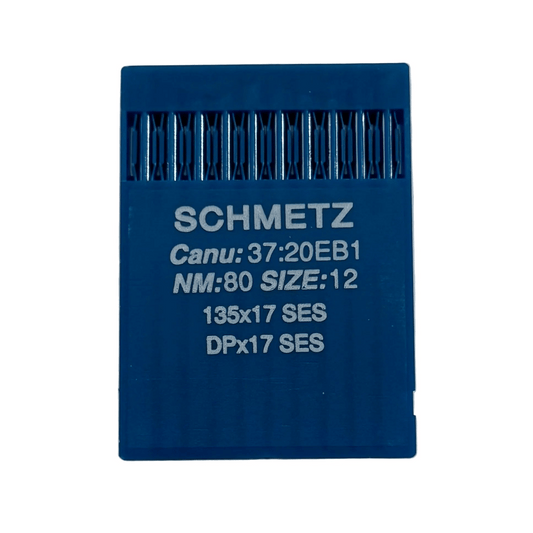 Attēls ar Rūpniecisko šujmašīnu adatas SCHMETZ DPx17 (135x17) SES trikotāžai un sporta apģērbam - 10 gab. – pieejams Šarlotes audumi