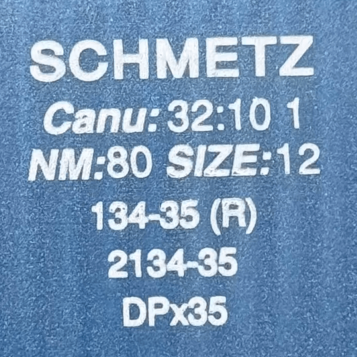 Tööstuslike õmblusmasinate nõelad SCHMETZ 134-35 R DPx35 universaalsed 10 tk.