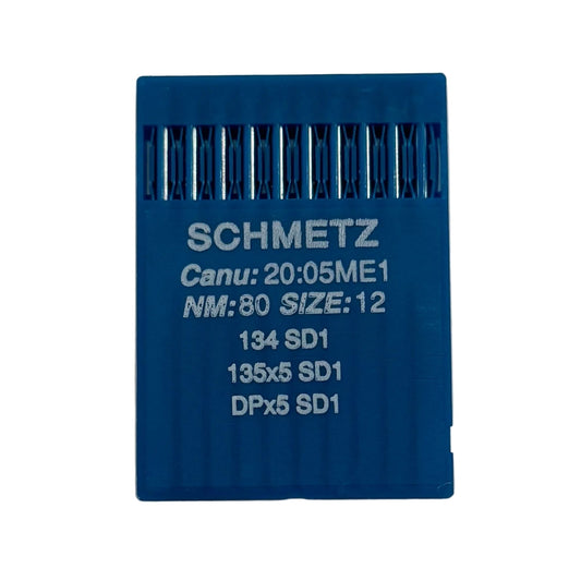 Attēls ar Rūpniecisko šujmašīnu adatas SCHMETZ DPx5 (134) SD1 ādai - 10 gab. – pieejams Šarlotes audumi