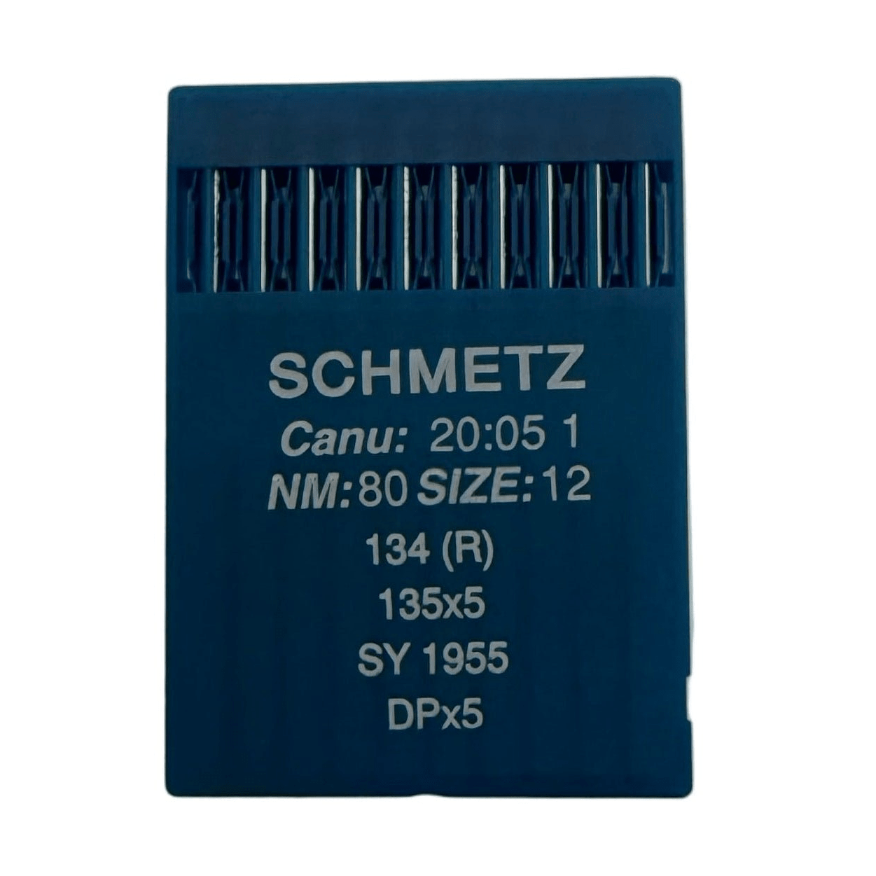 Attēls ar Rūpniecisko šujmašīnu adatas SCHMETZ DPx5 (134) universālās - 10 gab. – pieejams Šarlotes audumi