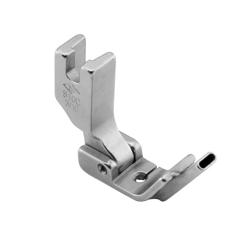 Attēls ar Rūpniecisko šujmašīnu pēdiņa - gumijas un lentu piešūšanai ar vadotni 4.8 mm – pieejams Šarlotes audumi