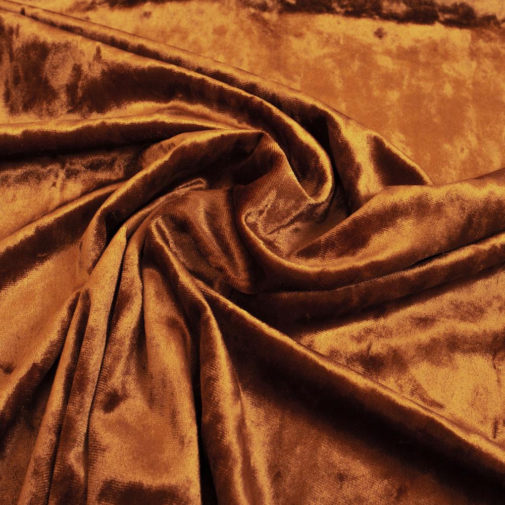 Attēls ar Samts ar elastānu - konjaks 240 g/m² – pieejams Šarlotes audumi