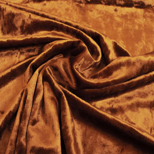 Attēls ar Samts ar elastānu - konjaks 240 g/m² – pieejams Šarlotes audumi