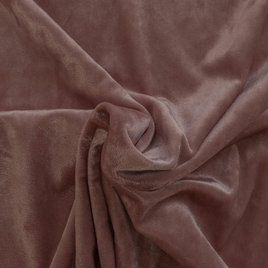 Attēls ar Samts ar elastānu - rozā 240 g/m² – pieejams Šarlotes audumi